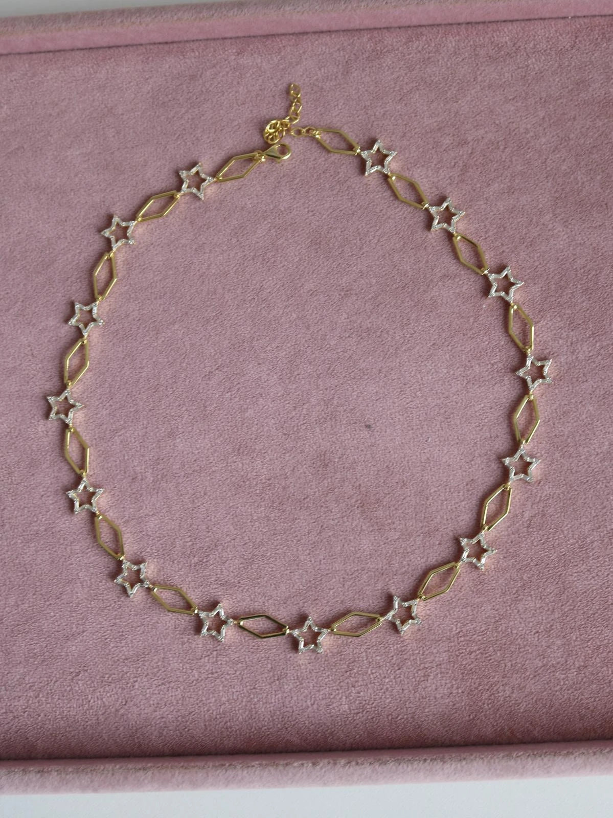 Prism Chain Star 925 Silver Necklace