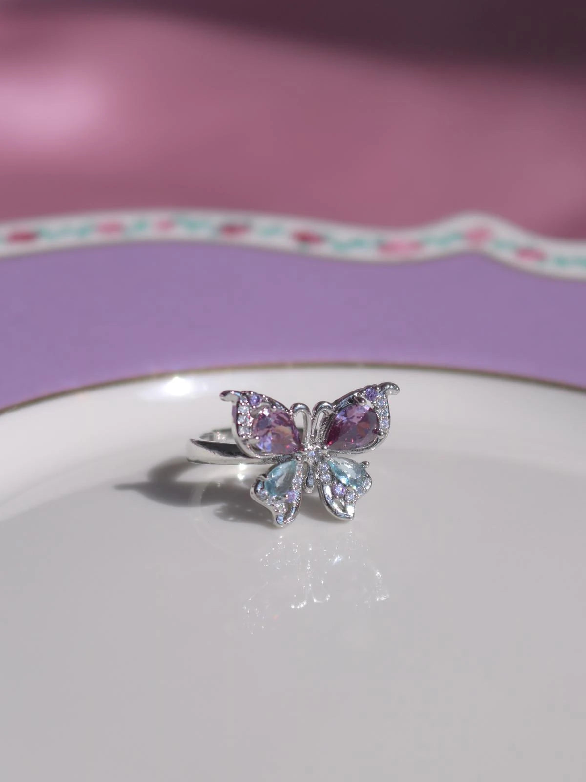 Purple Mariposa Ring