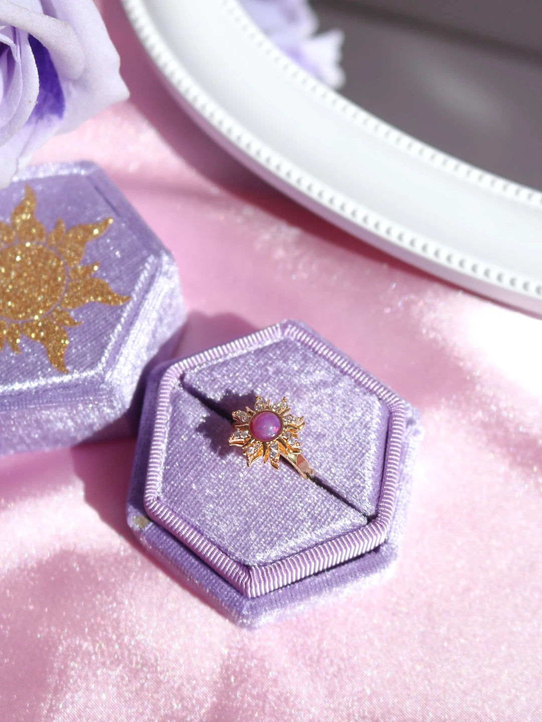 Rapunzel Sun Fidget Ring and Box Set – Reorah - Reoriva LLC