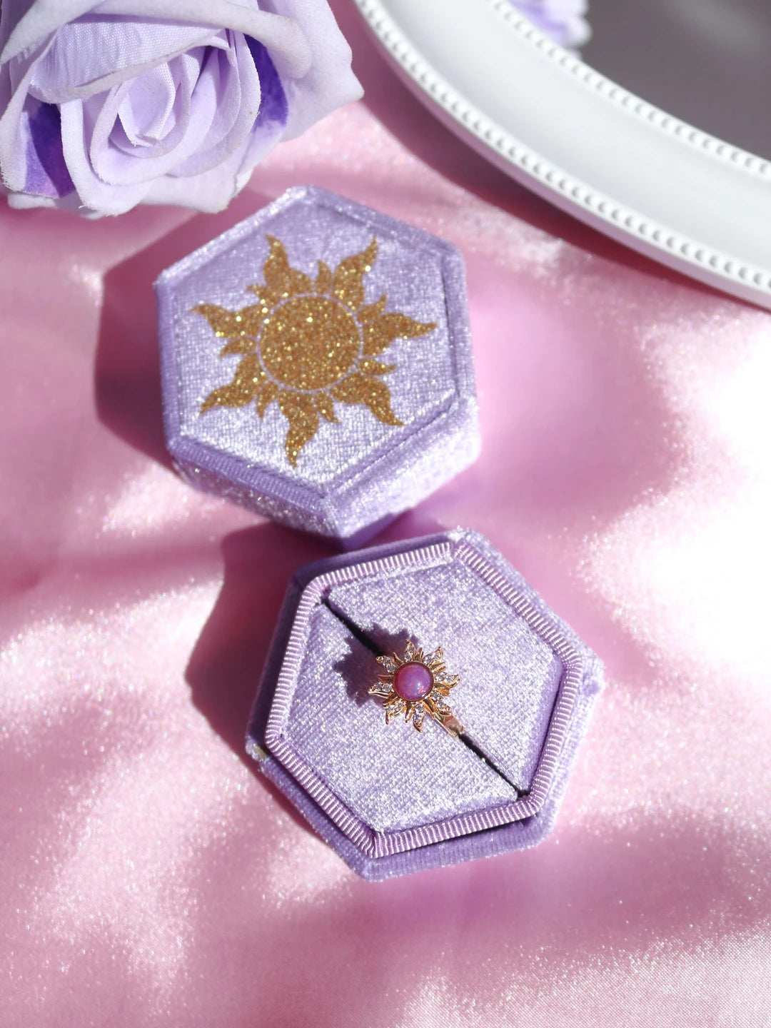 Rapunzel Sun Fidget Ring and Box Set – Reorah - Reoriva LLC
