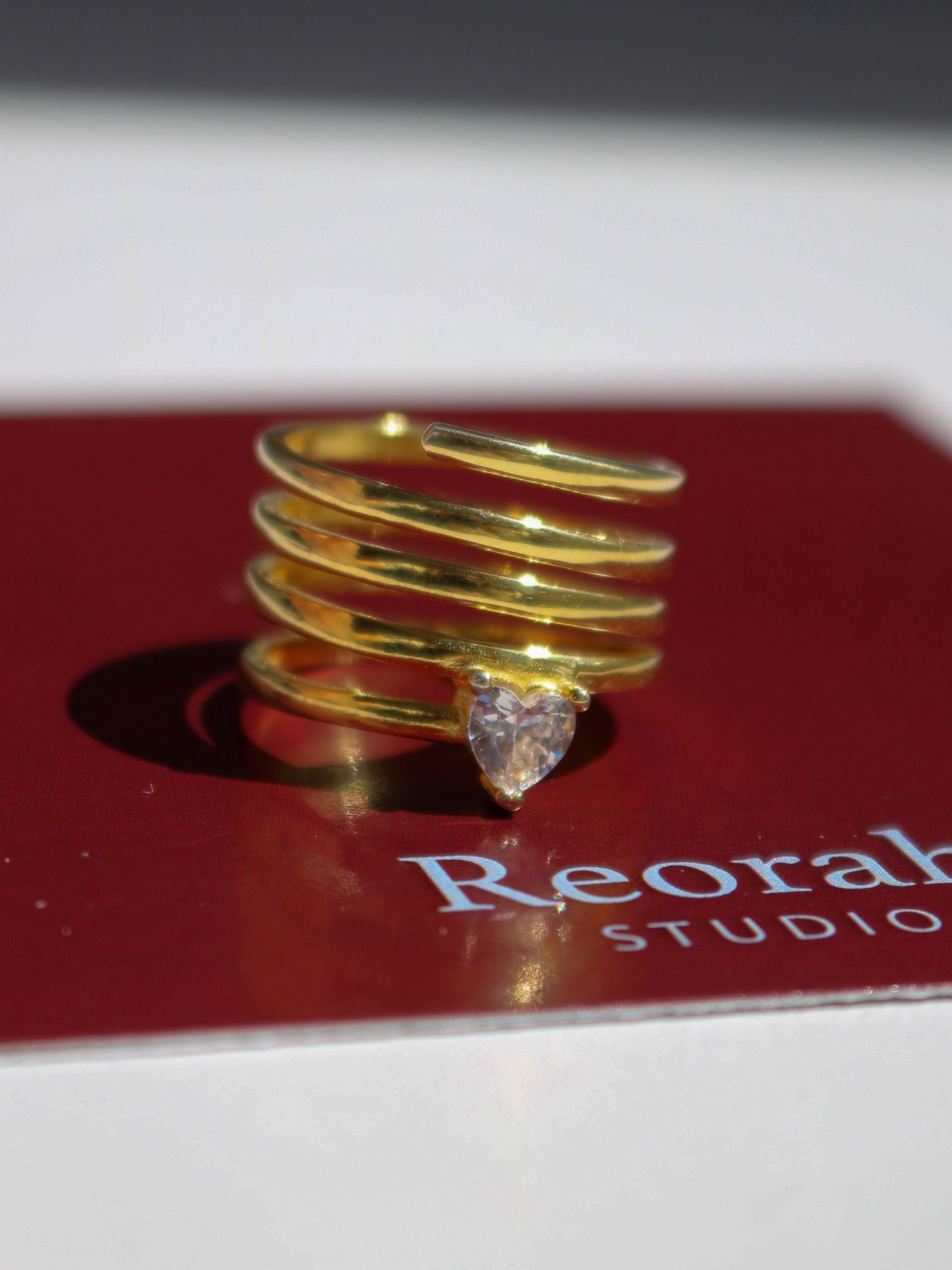 Romance Heart Spiral 925 Silver Ring