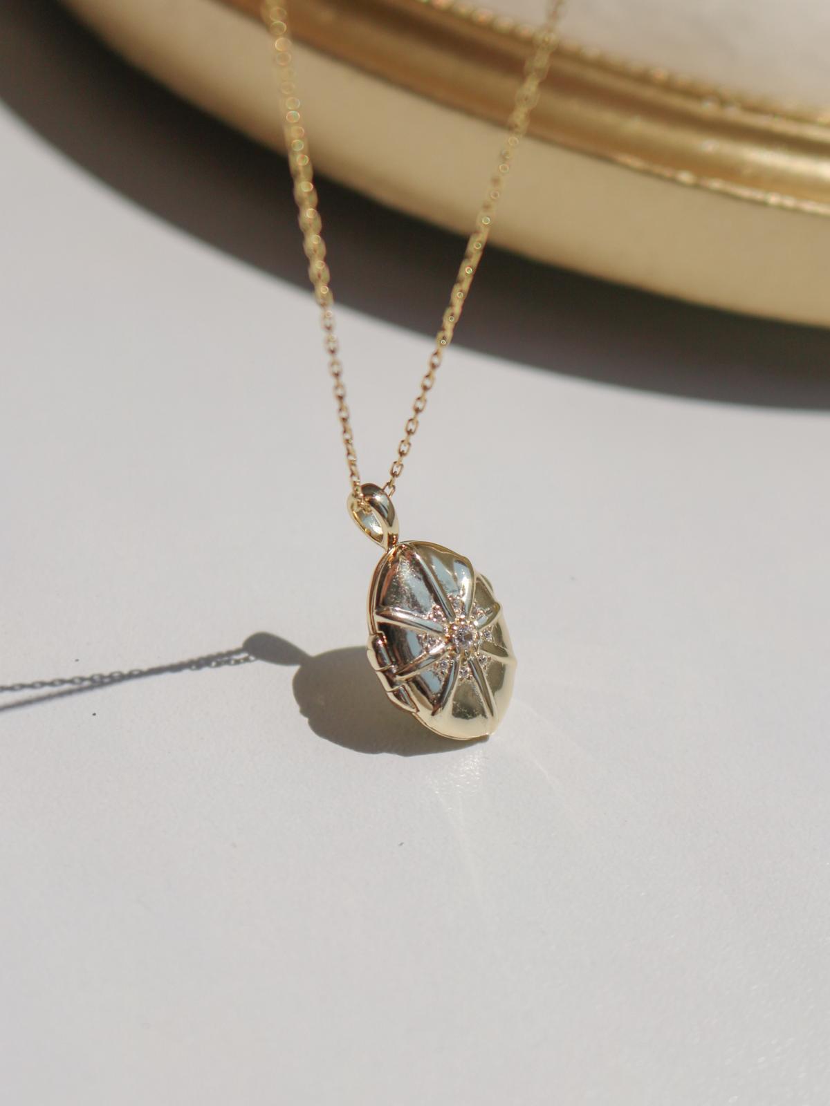 Starlight Path 925 Personalized Photo Locket 925 Sterling Silver Necklace