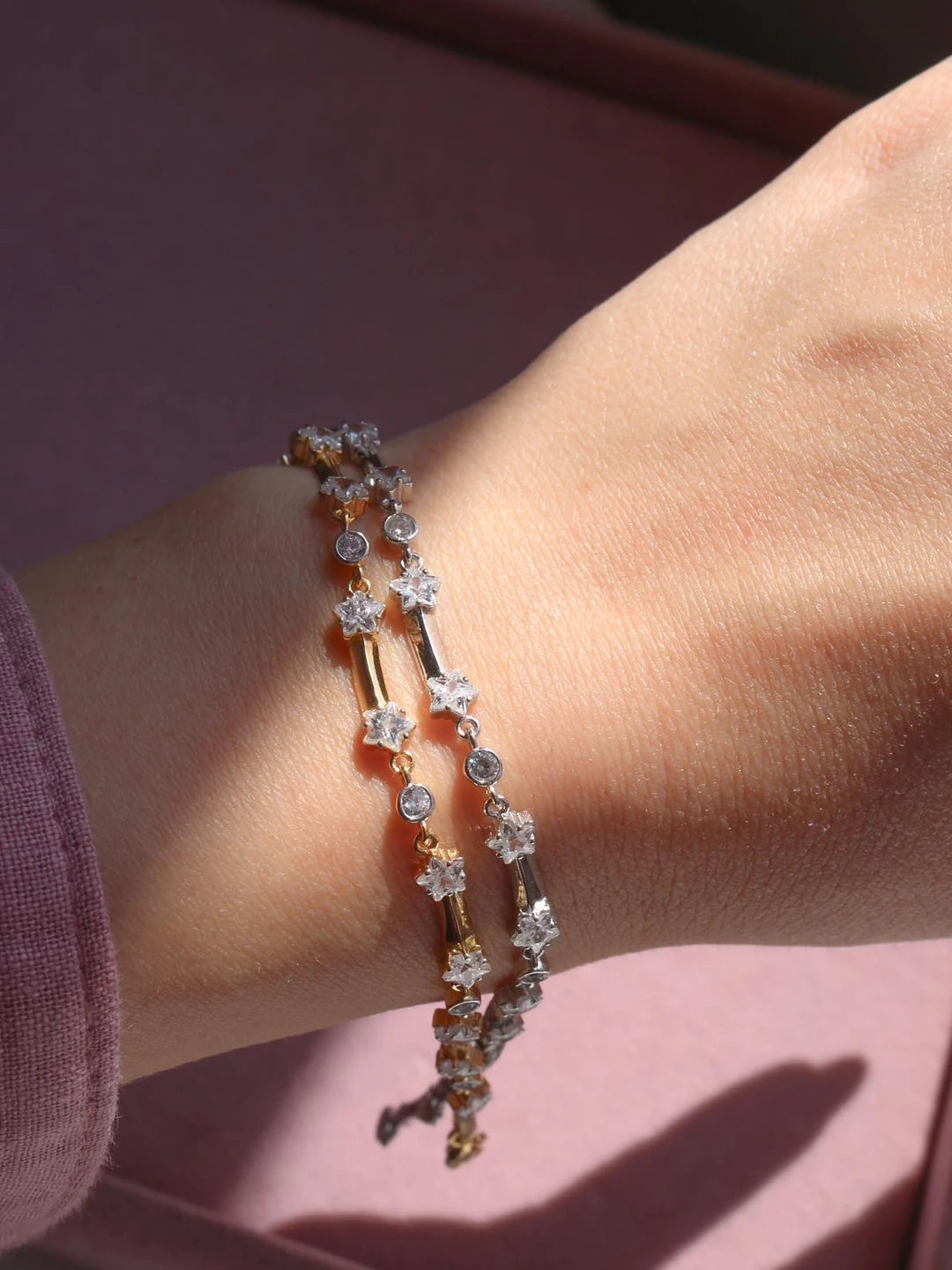 Starry Circle 925 Sterling Silver Bracelet