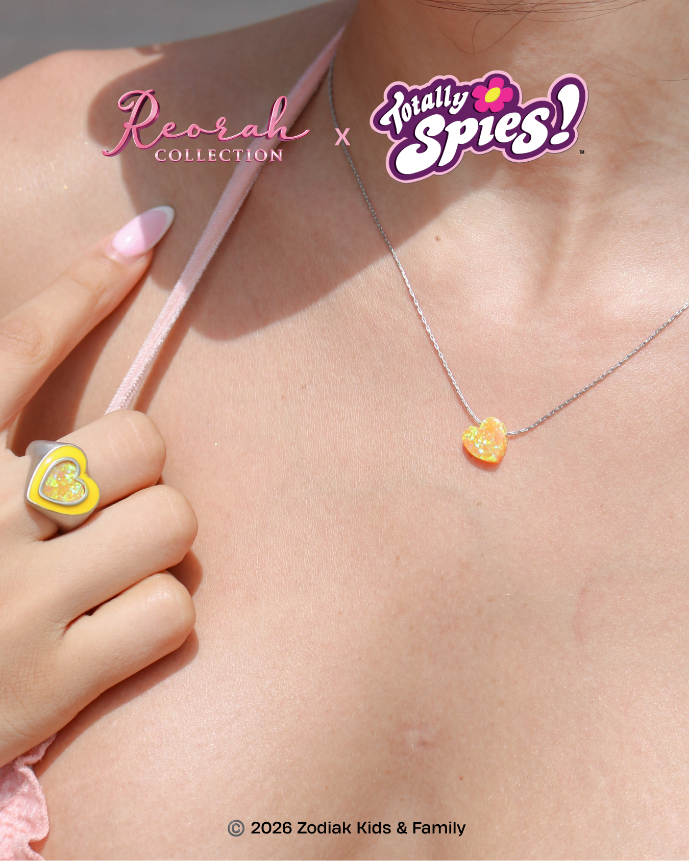 Totally Spies! Alex Opal Heart Necklace