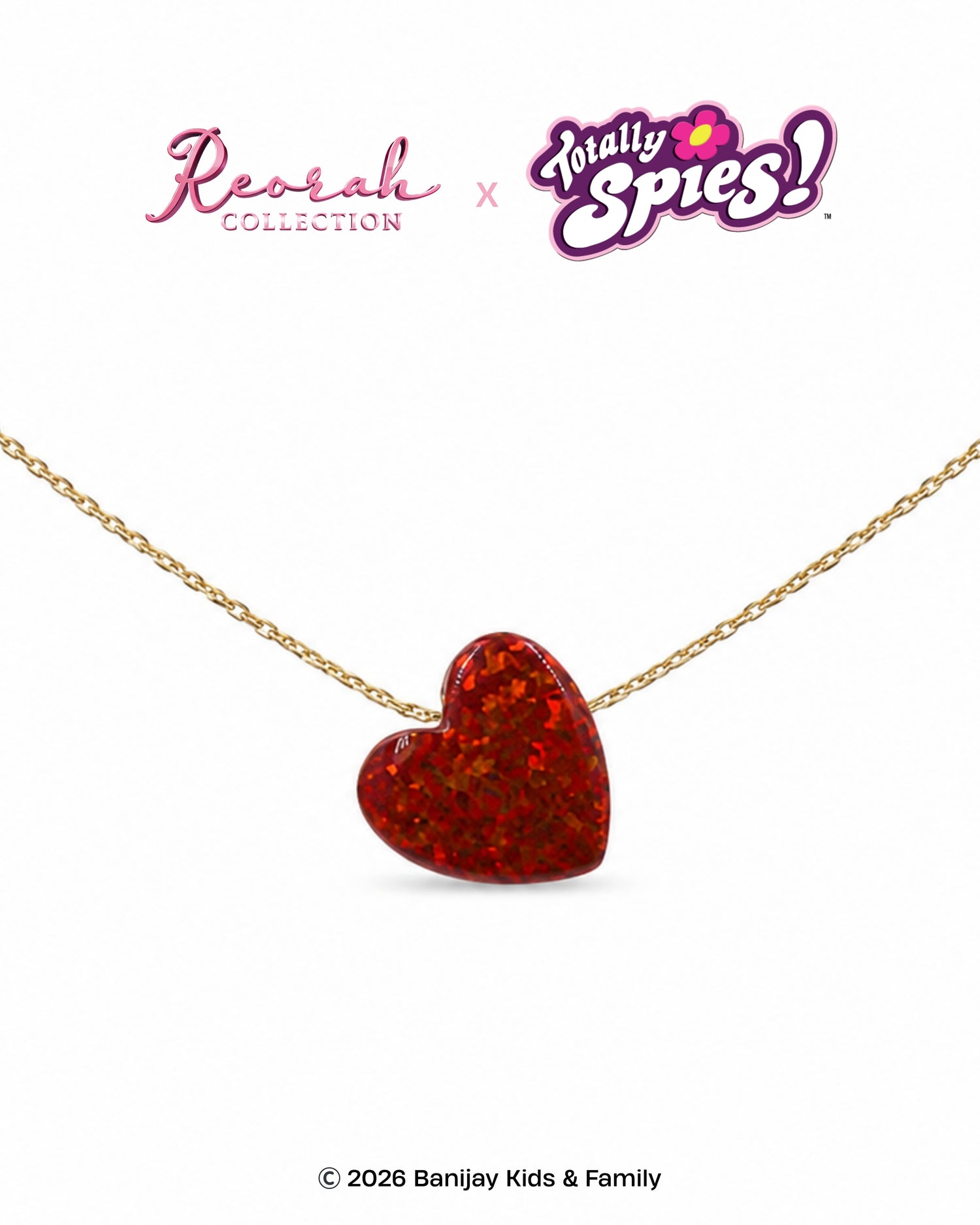 Totally Spies! Clever Opal Heart Necklace