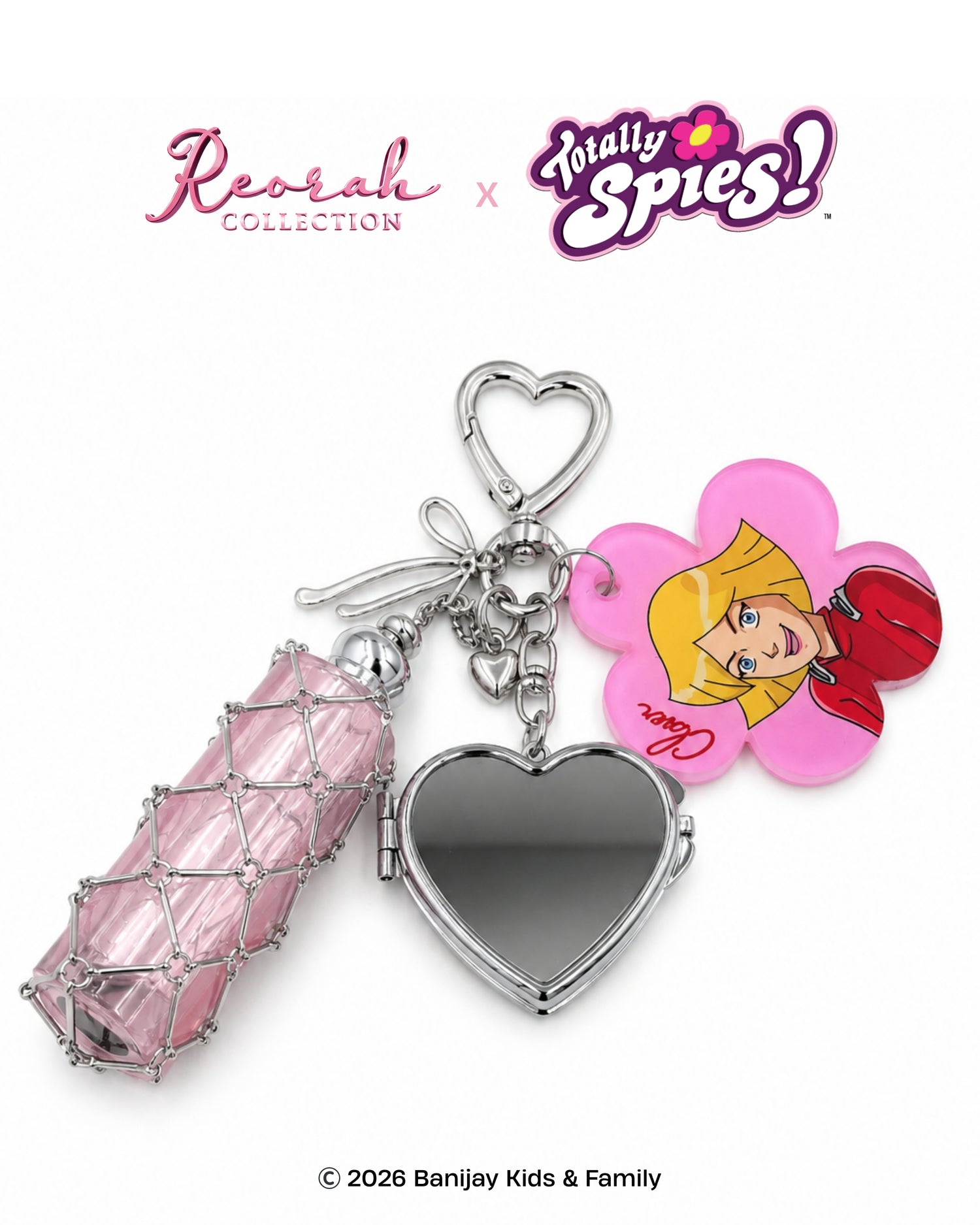 Totally Spies! Clever Charm Keychain with Mirror