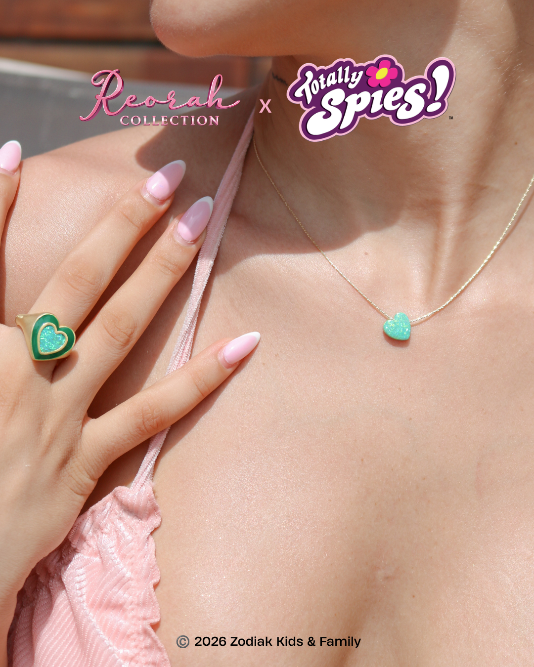 Totally Spies! Sam Agent Opal Heart Ring