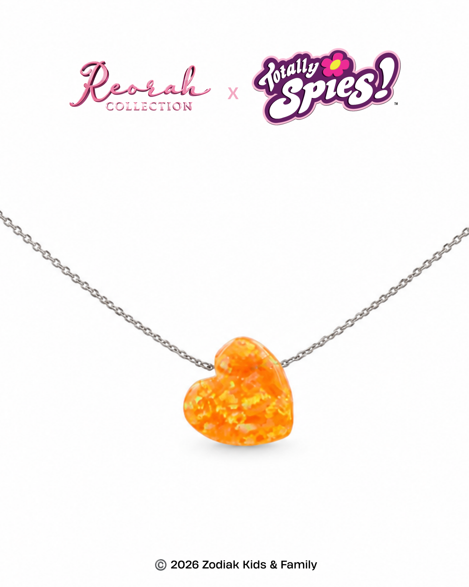 Totally Spies! Alex Opal Heart Necklace