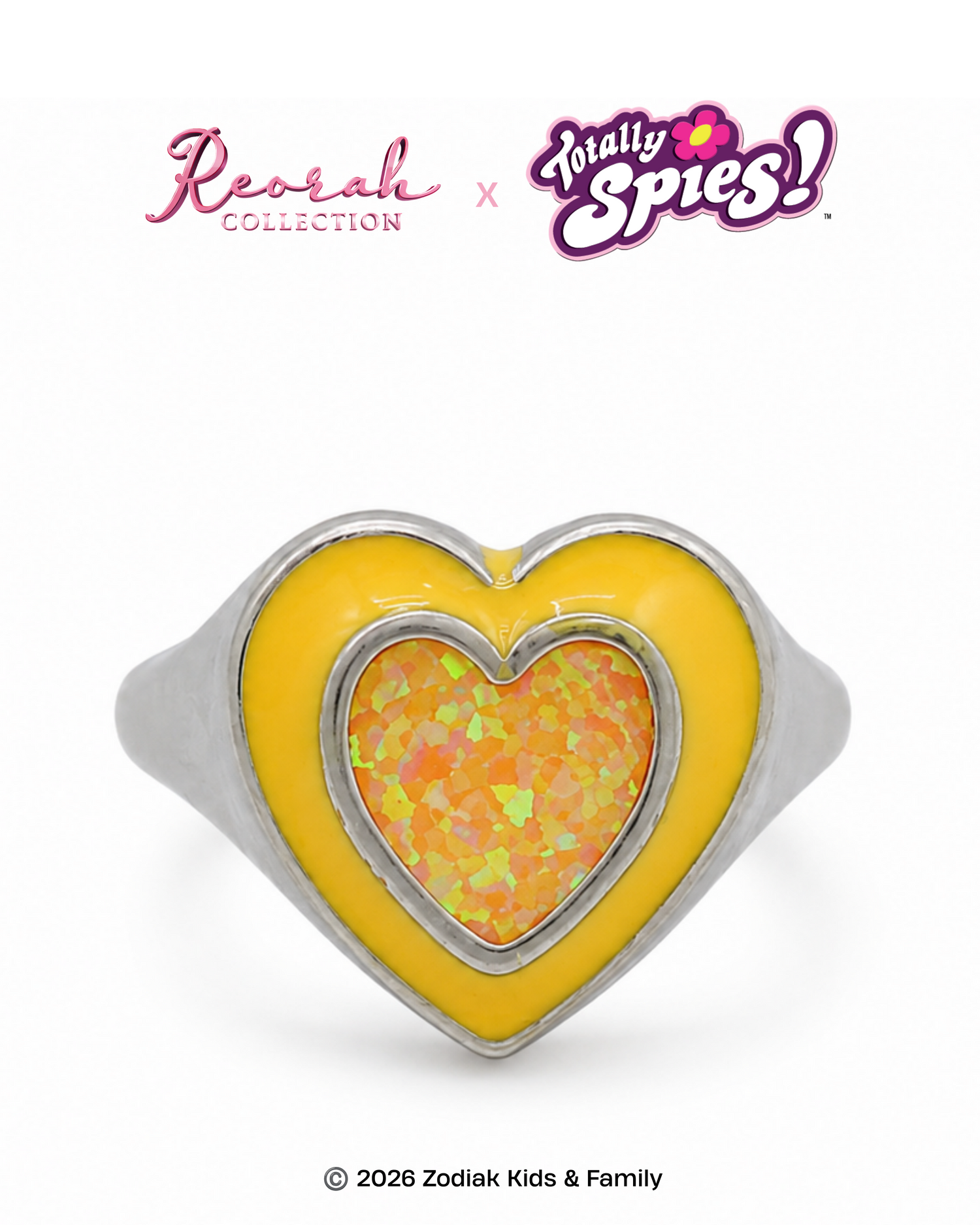 Totally Spies! Alex Agent Opal Heart Ring