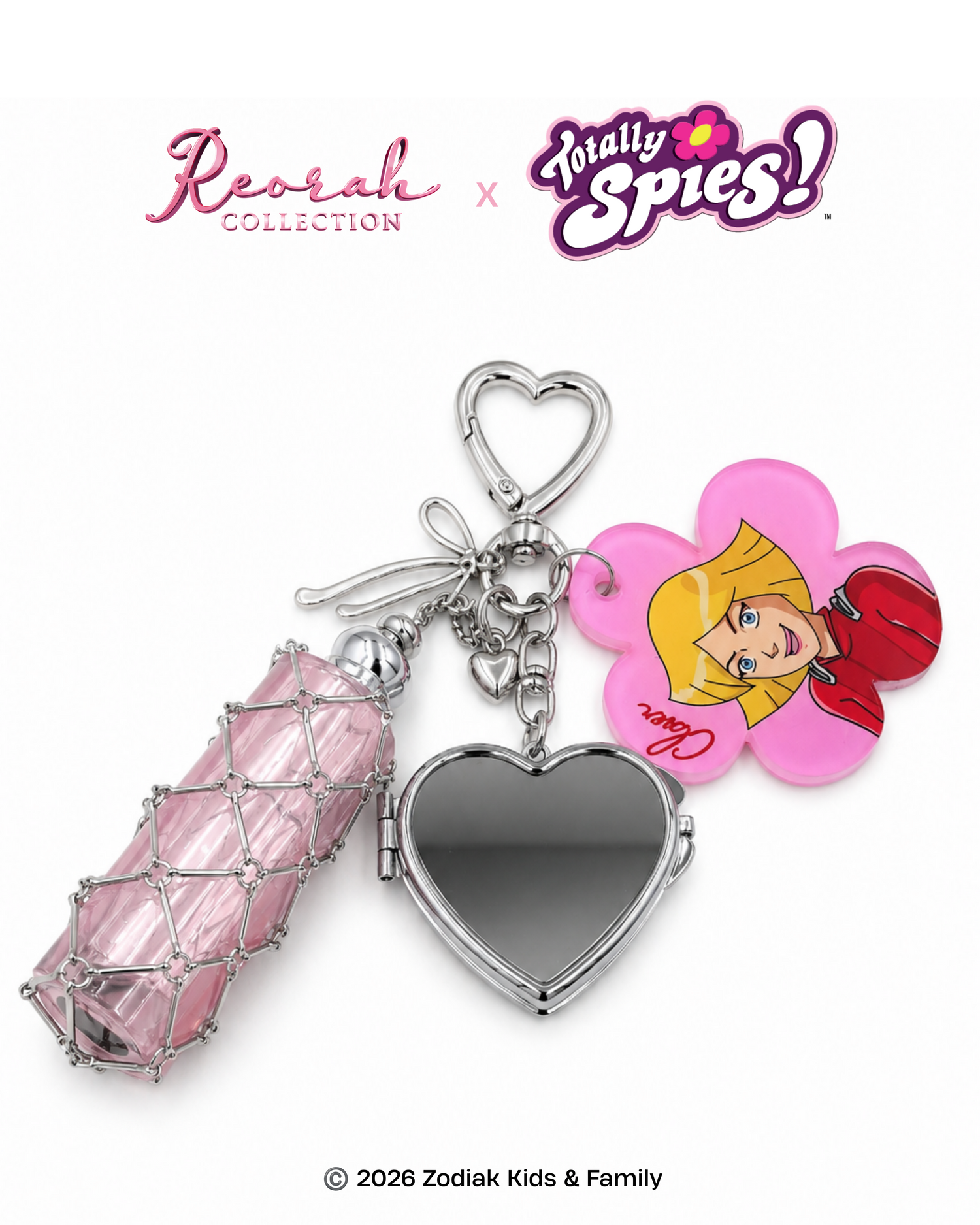 Totally Spies! Clover Charm Keychain with Mirror