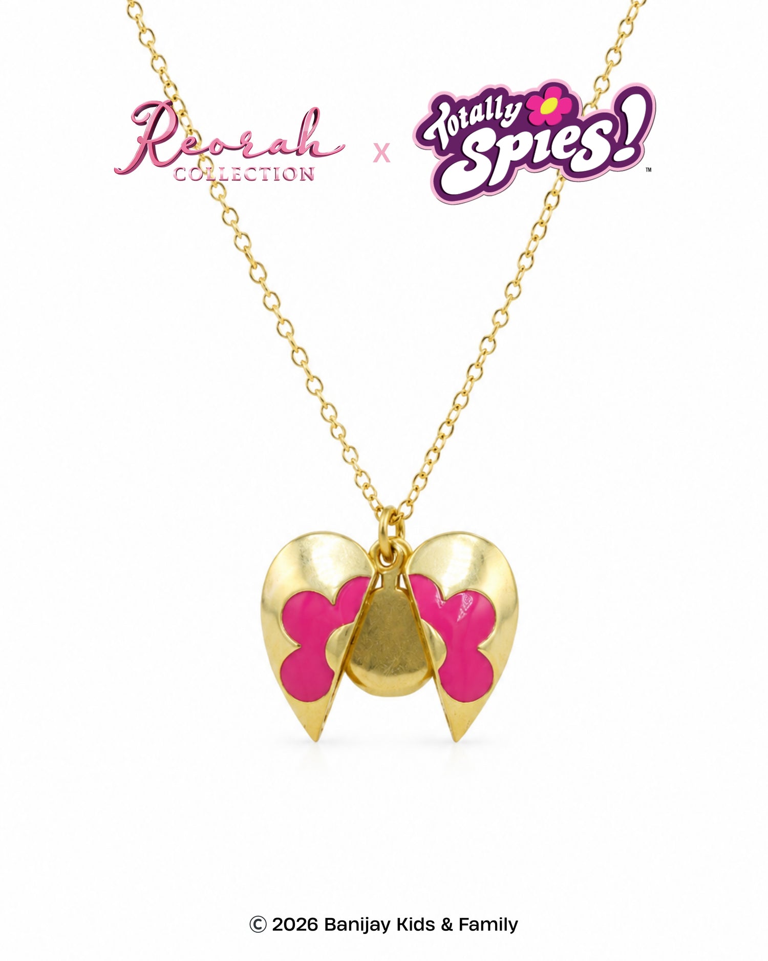Totally Spies! Secret Message Opening Locket Necklace