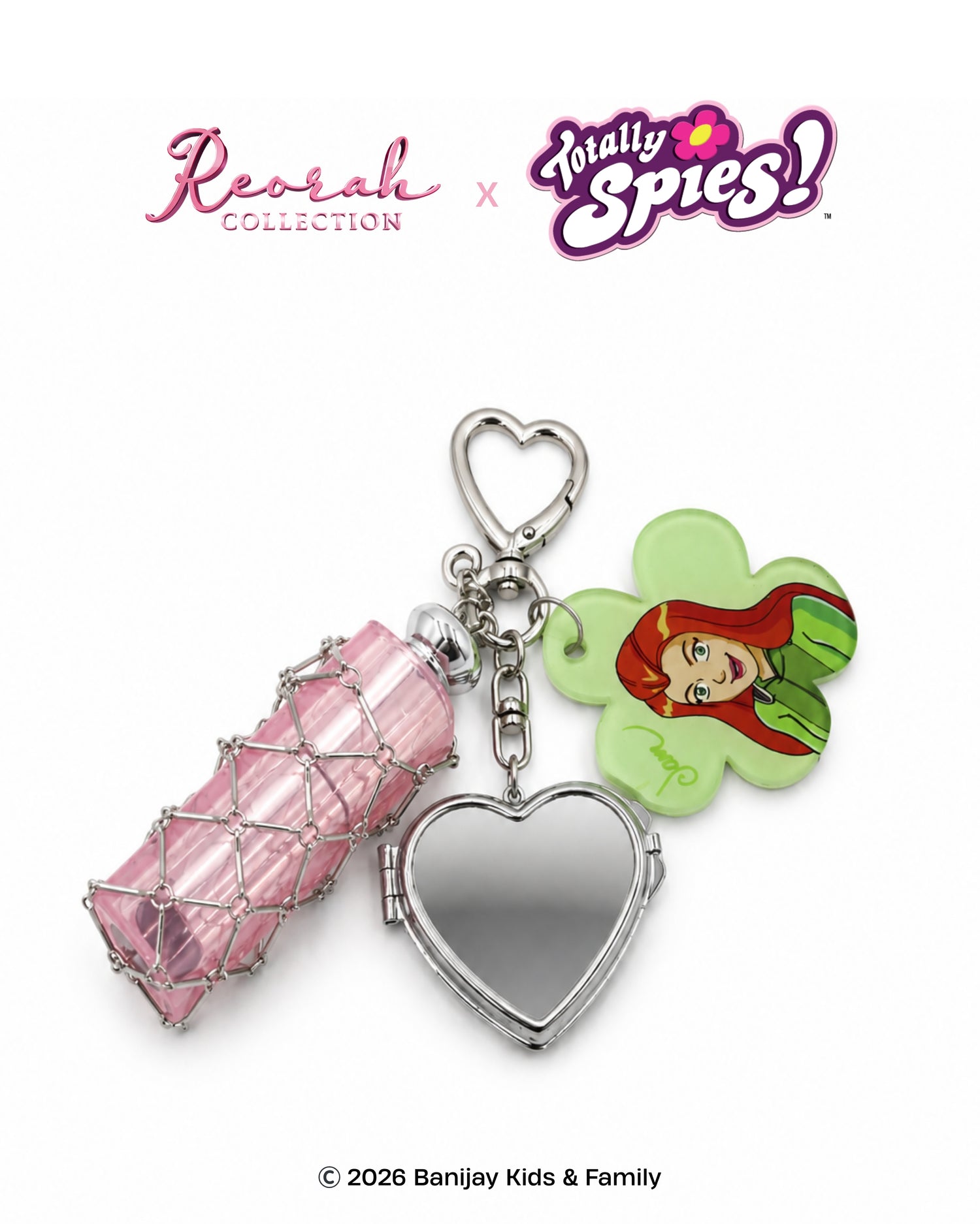 Totally Spies! Sam Charm Keychain with Mirror