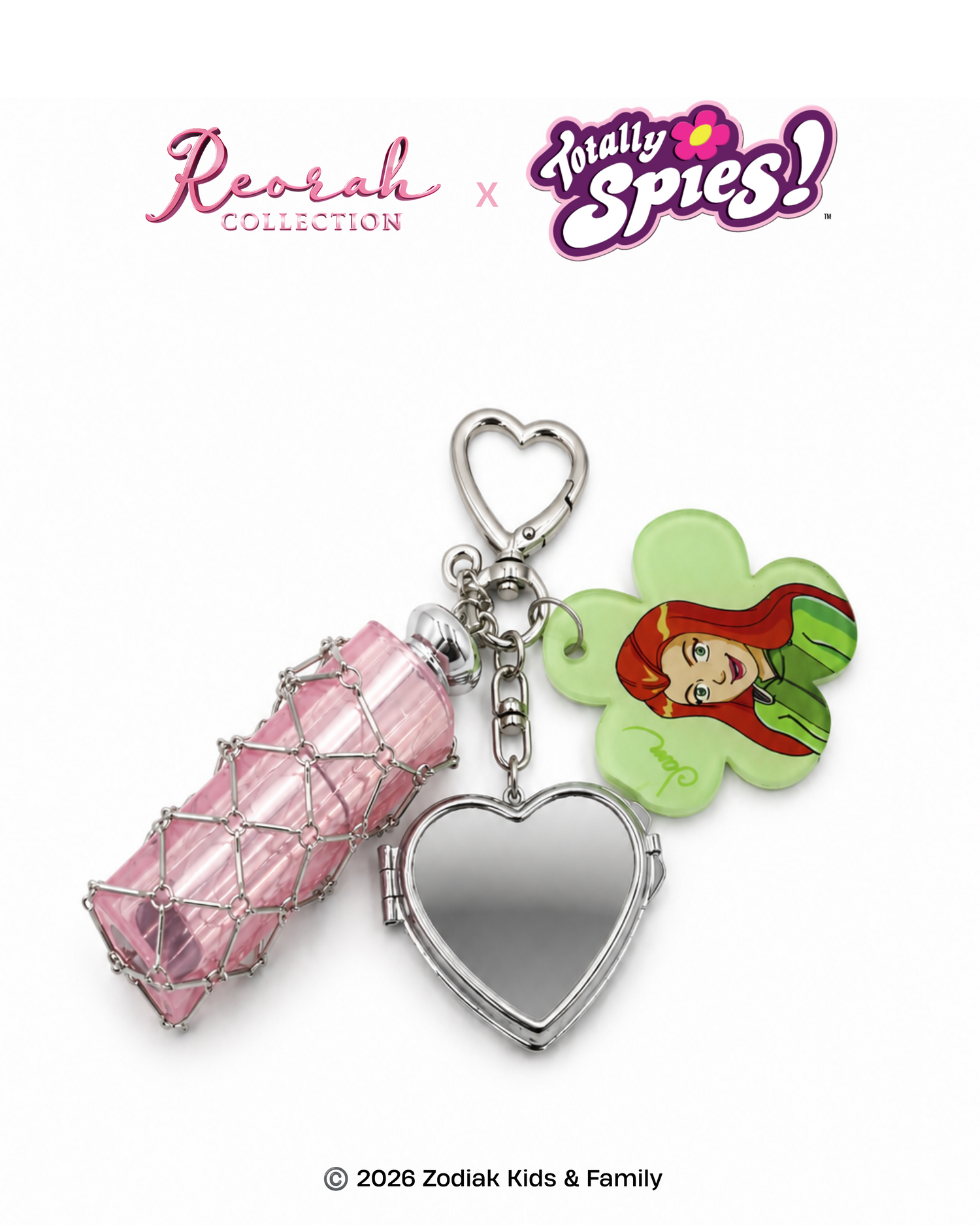 Totally Spies! Sam Charm Keychain with Mirror