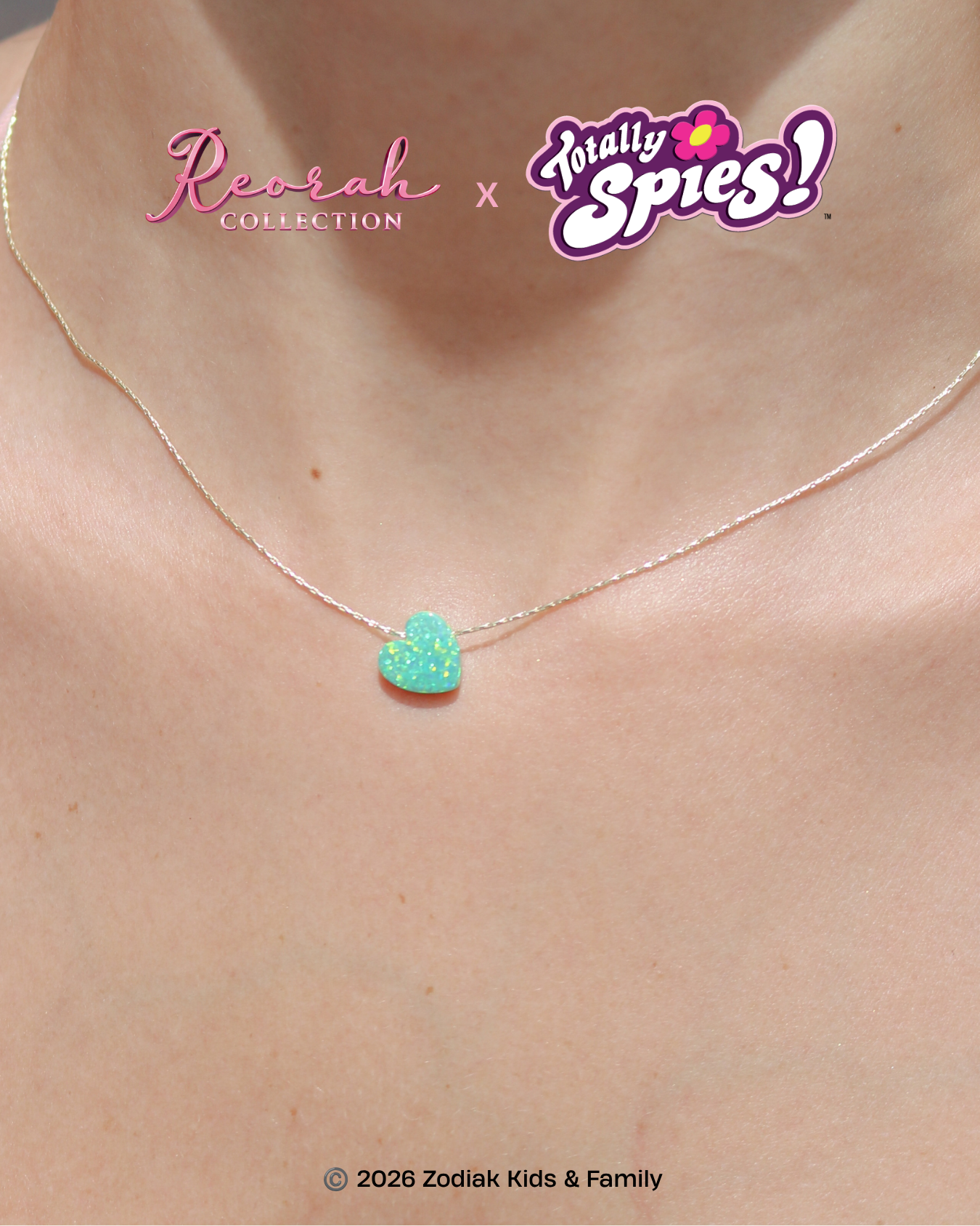 Totally Spies! Sam Opal Heart Necklace