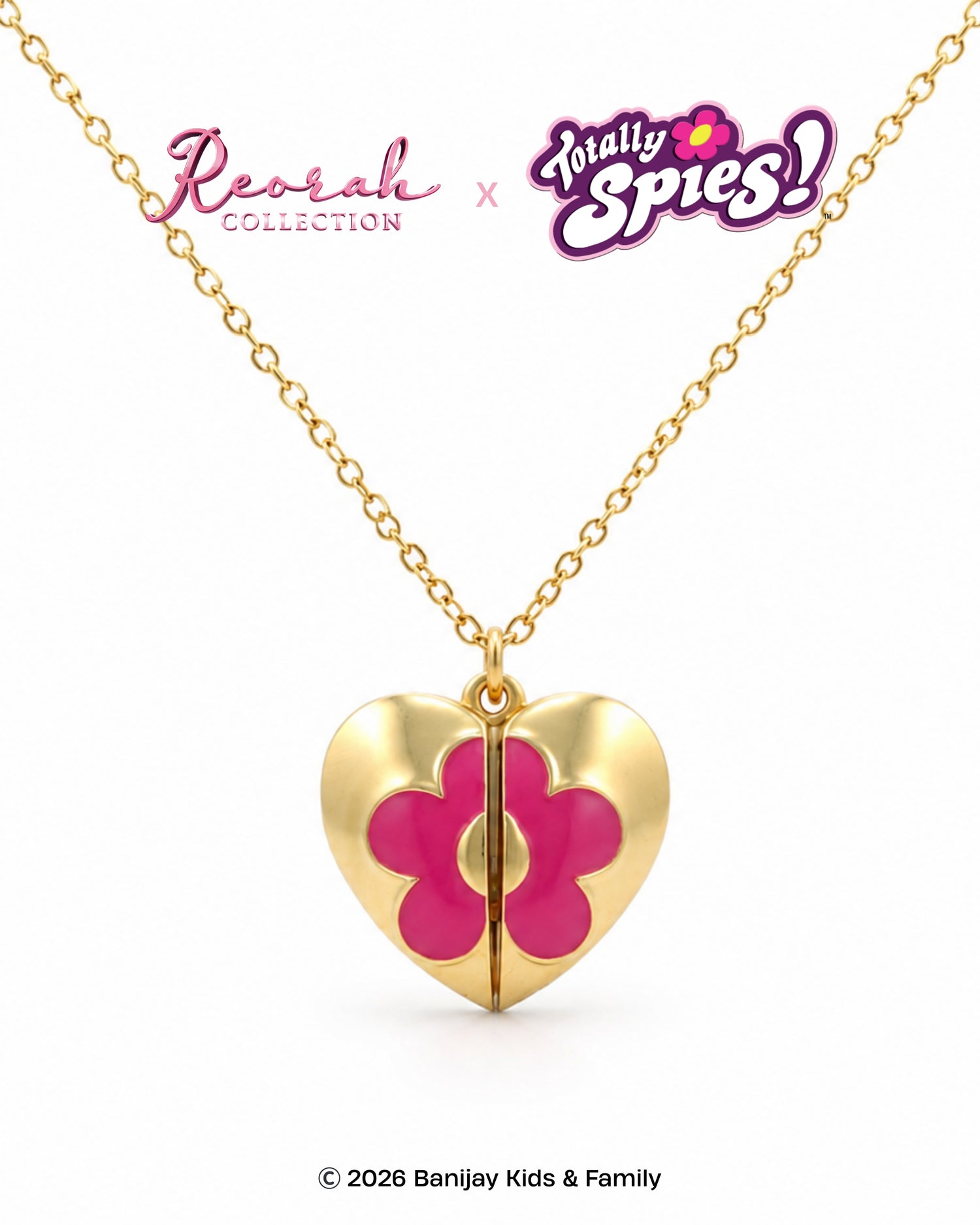 Totally Spies! Secret Message Opening Locket Necklace