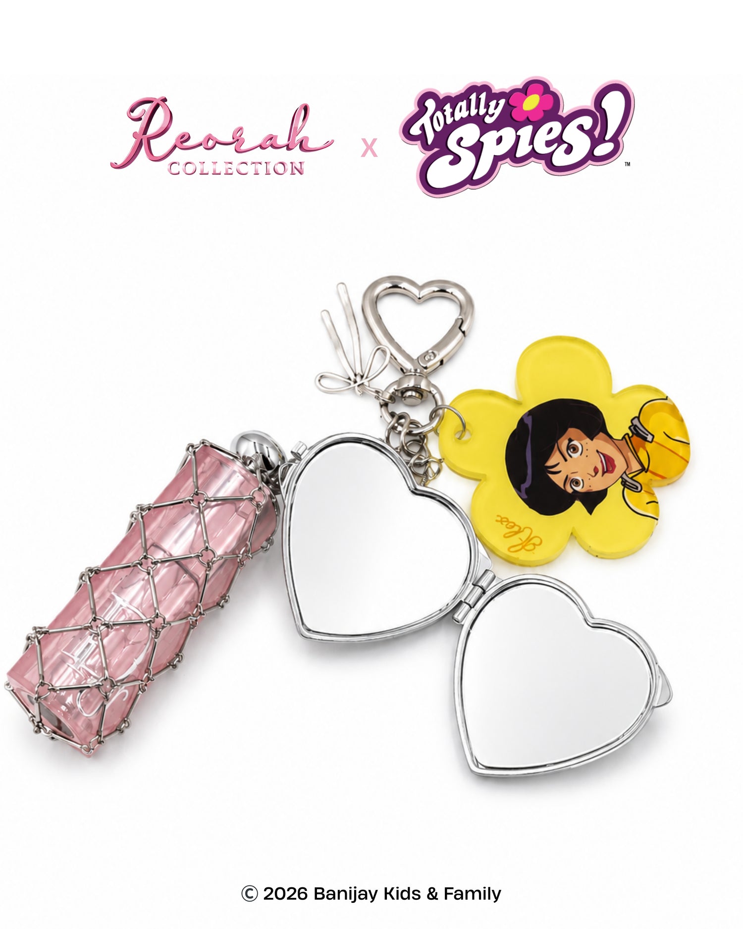 Totally Spies! Alex Charm Keychain with Mirror