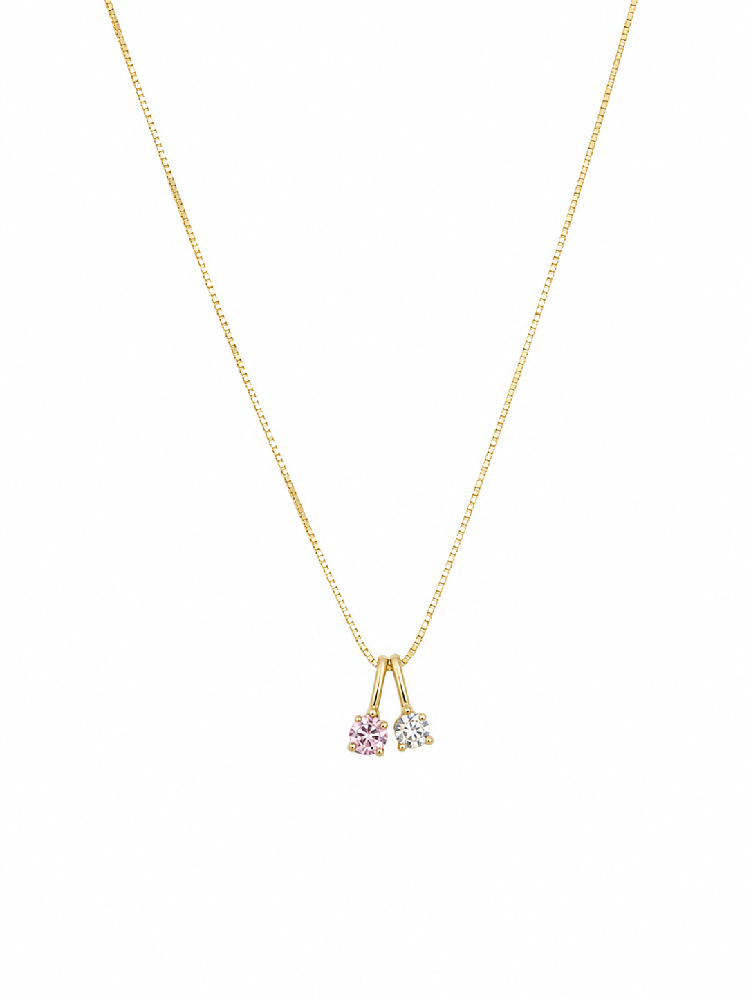 Twin Star 925 Sterling Silver Necklace