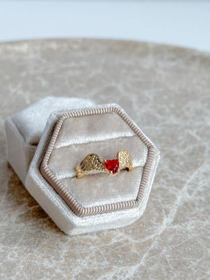 Vintage Angel Heart Ring