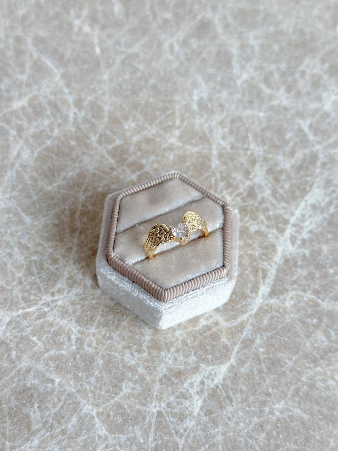 Vintage Angel Heart Ring