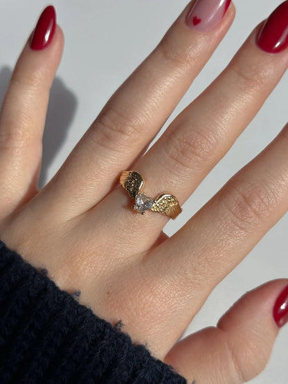 Vintage Angel Heart Ring