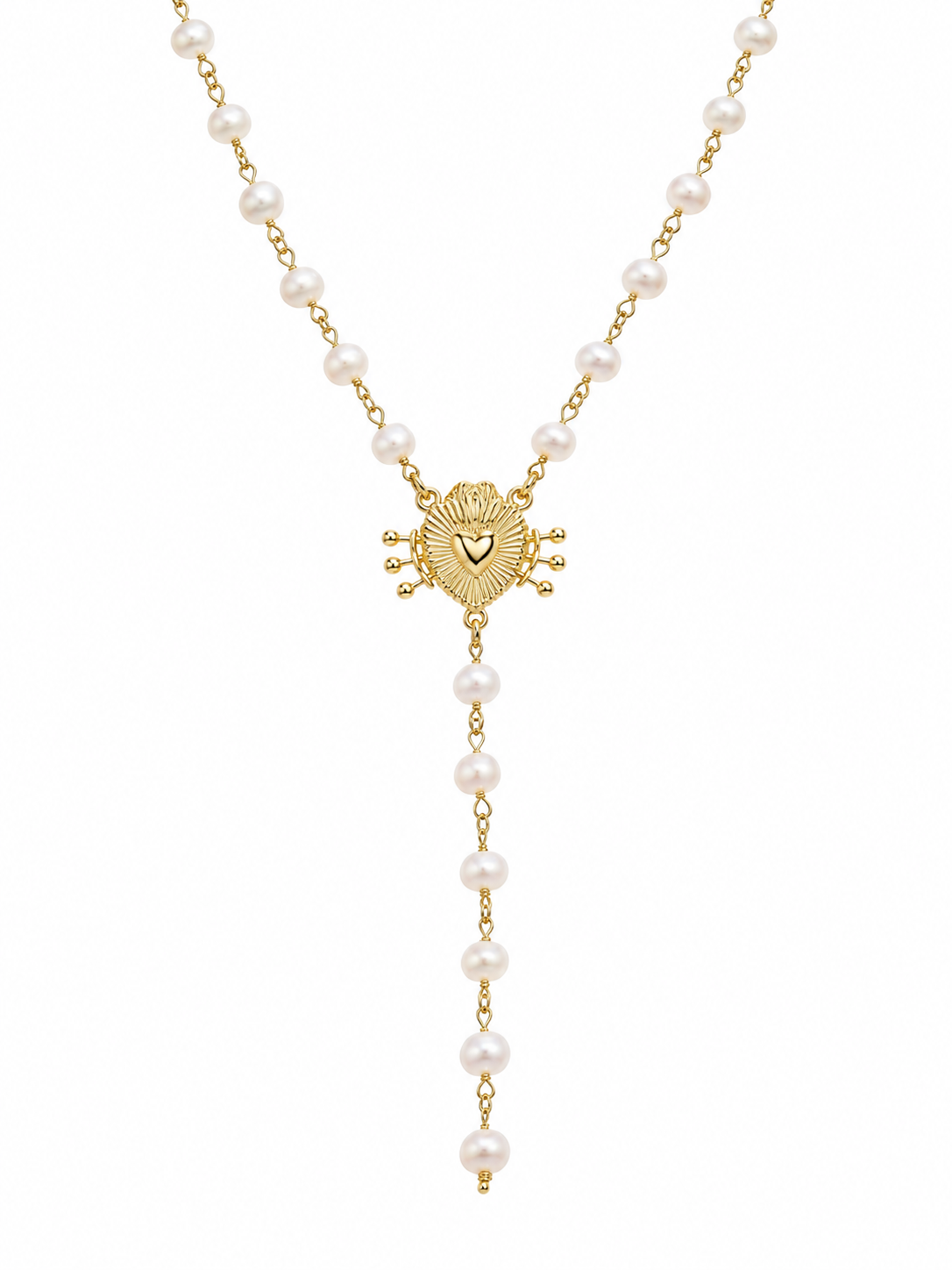 Vintage Pearl 925 Sterling Silver Necklace