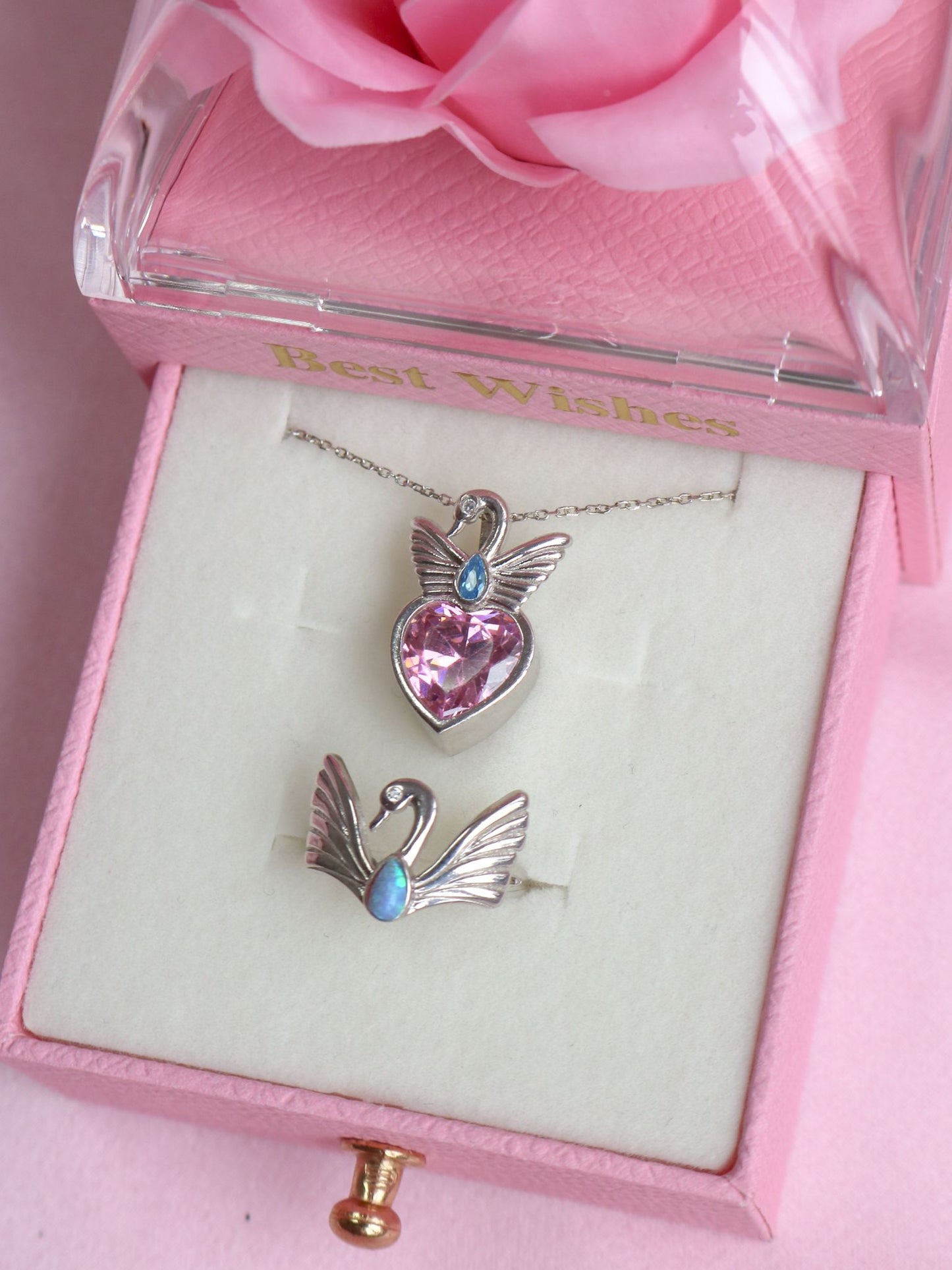 Swan Princess Necklace 925 Sterling Silver