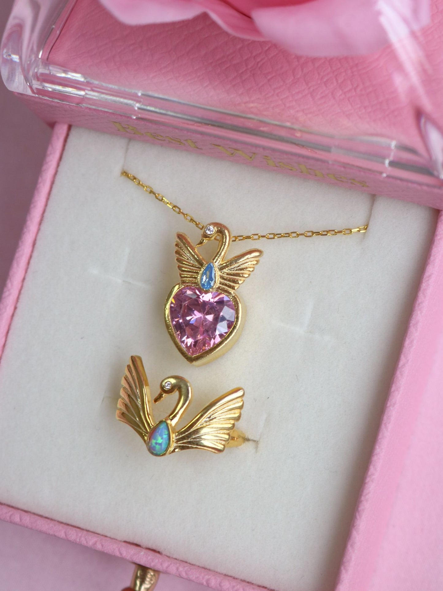 Swan Princess Necklace 925 Sterling Silver