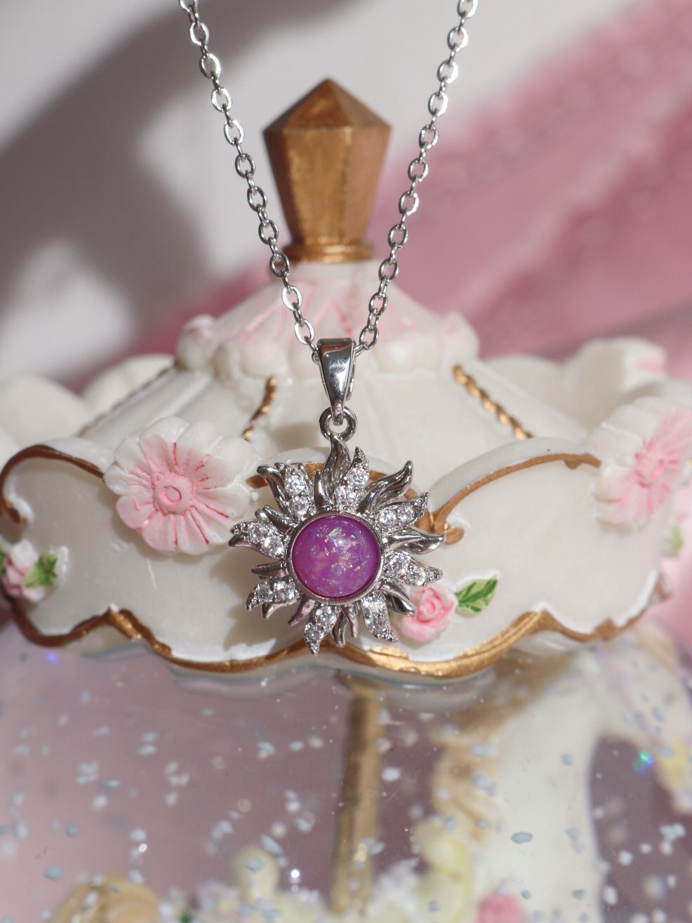 Rapunzel Spinning Sun Necklace