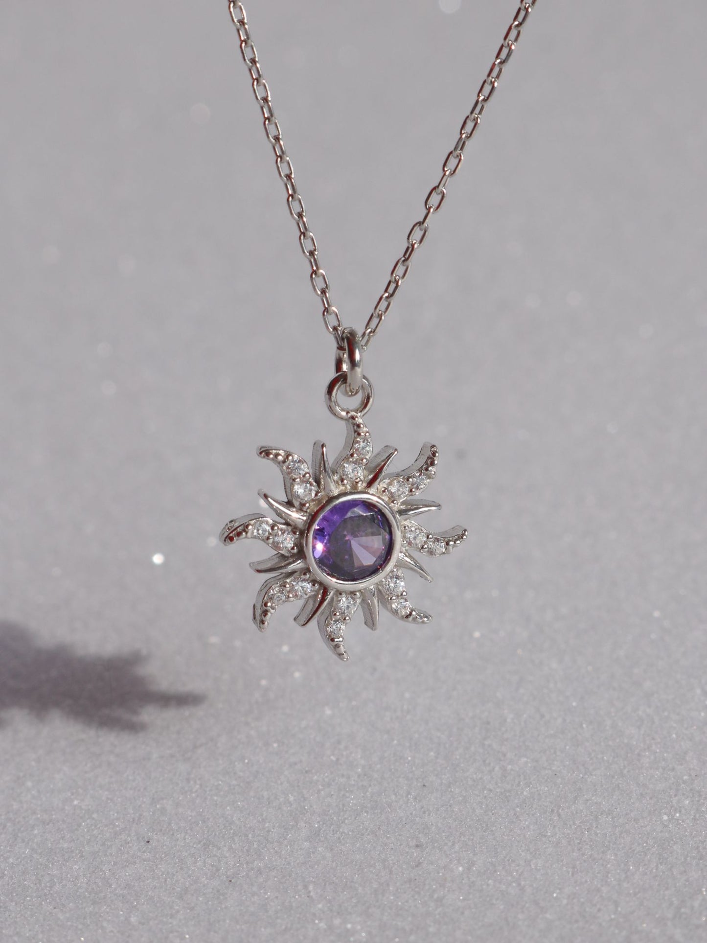 Rapunzel Sun Necklace, 925 Sterling Silver, Princess Jewelry