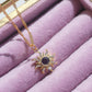 Rapunzel Lila Sonne Halskette, Prinzessin Schmuck, Lila Sonne Halskette, Geek Schmuck, Tangled Sun Halskette 