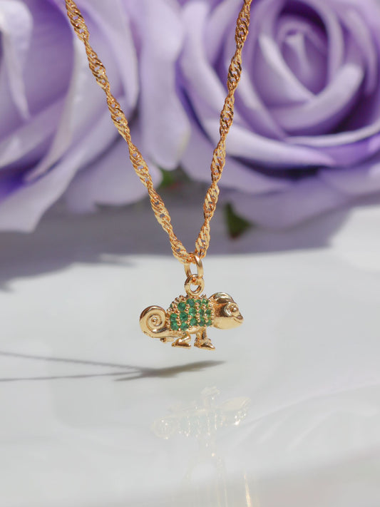 Rapunzel's Pascal Necklace, Lost Princess Chameleon Necklace