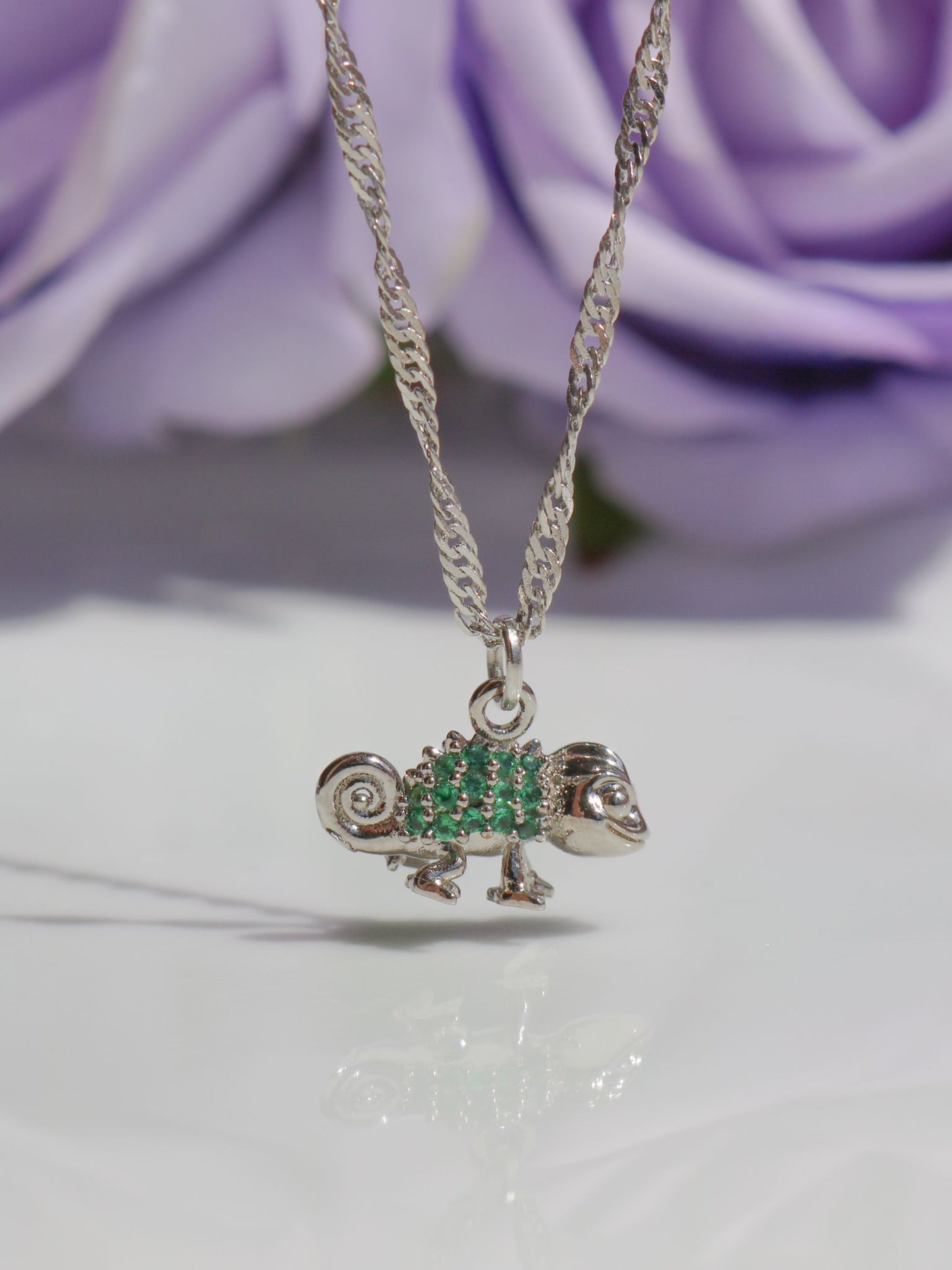 Rapunzel's Pascal Necklace, Lost Princess Chameleon Necklace