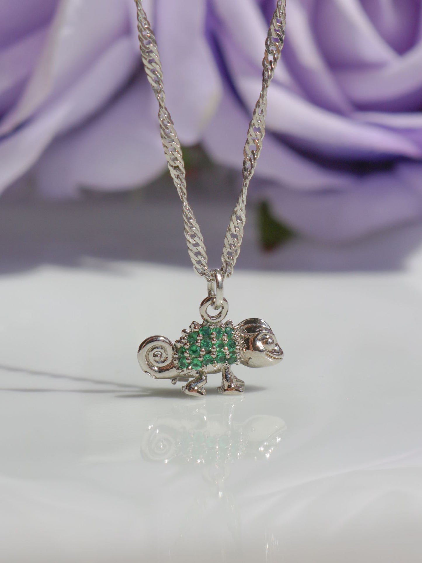 Rapunzel's Pascal Necklace, Lost Princess Chameleon Necklace