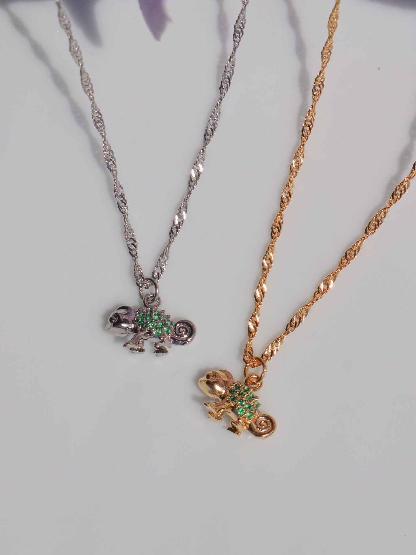 Rapunzel's Pascal Necklace, Lost Princess Chameleon Necklace