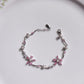 Daisy Flower Bracelet, 925 Sterling Silver