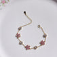 Lily Flower Bracelet, 925 Sterling Silver