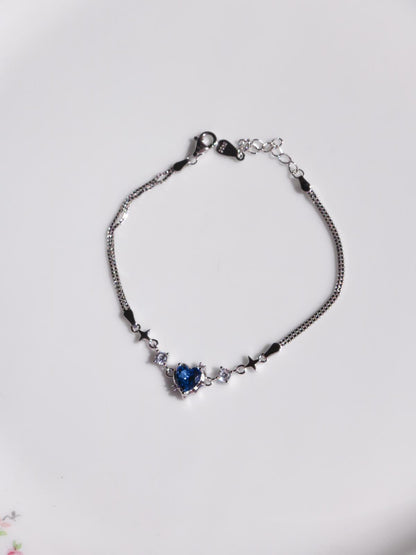 Sky Heart Bracelet, 925 Sterling Silver
