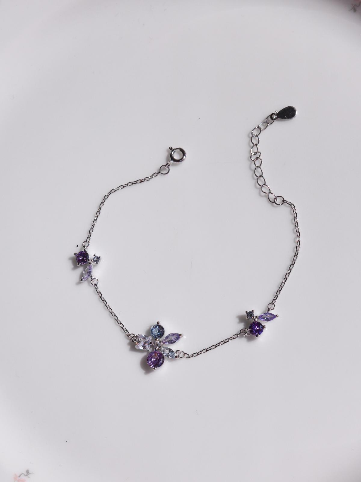 Garden Gems Bracelet, 925 Sterling Silver