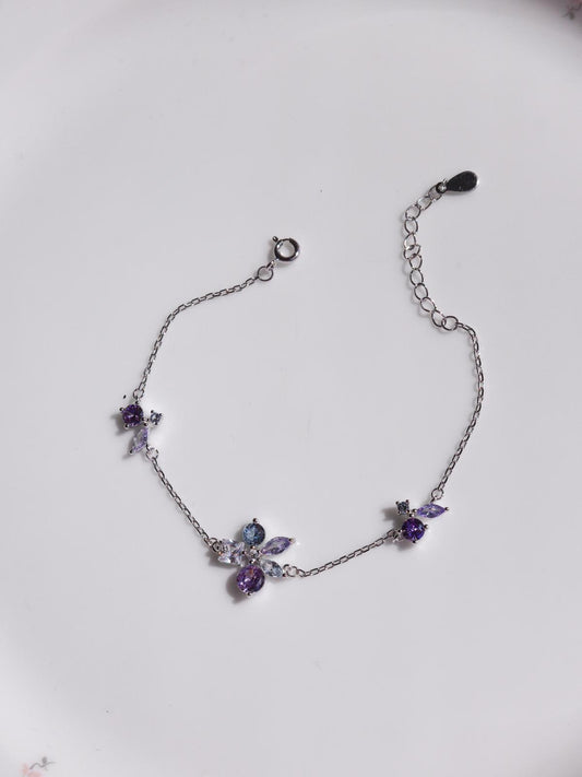 Garden Gems Bracelet, 925 Sterling Silver