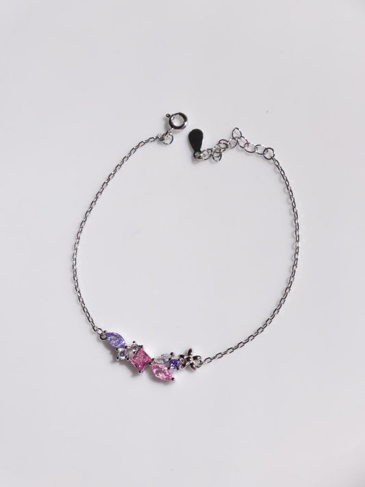 Beauty Flower Bracelet, 925 Sterling Silver