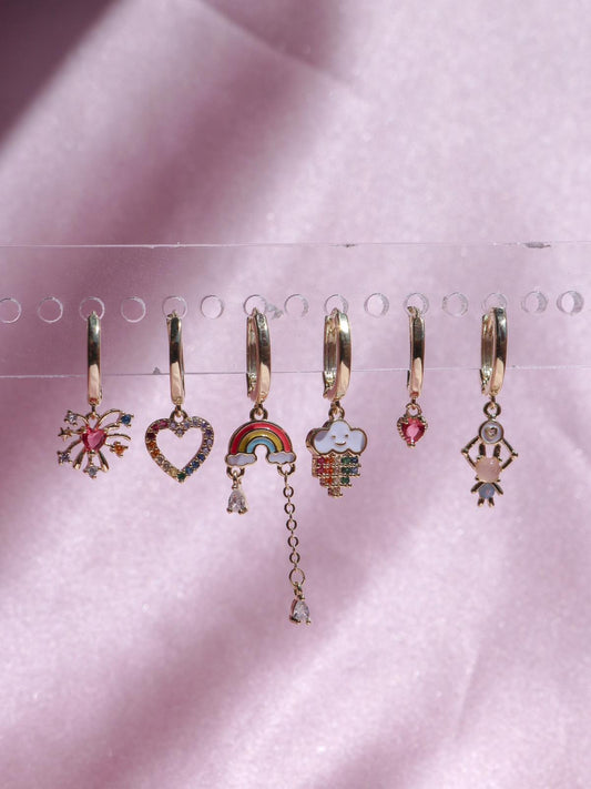 Rainbow Radiance Earrings Set