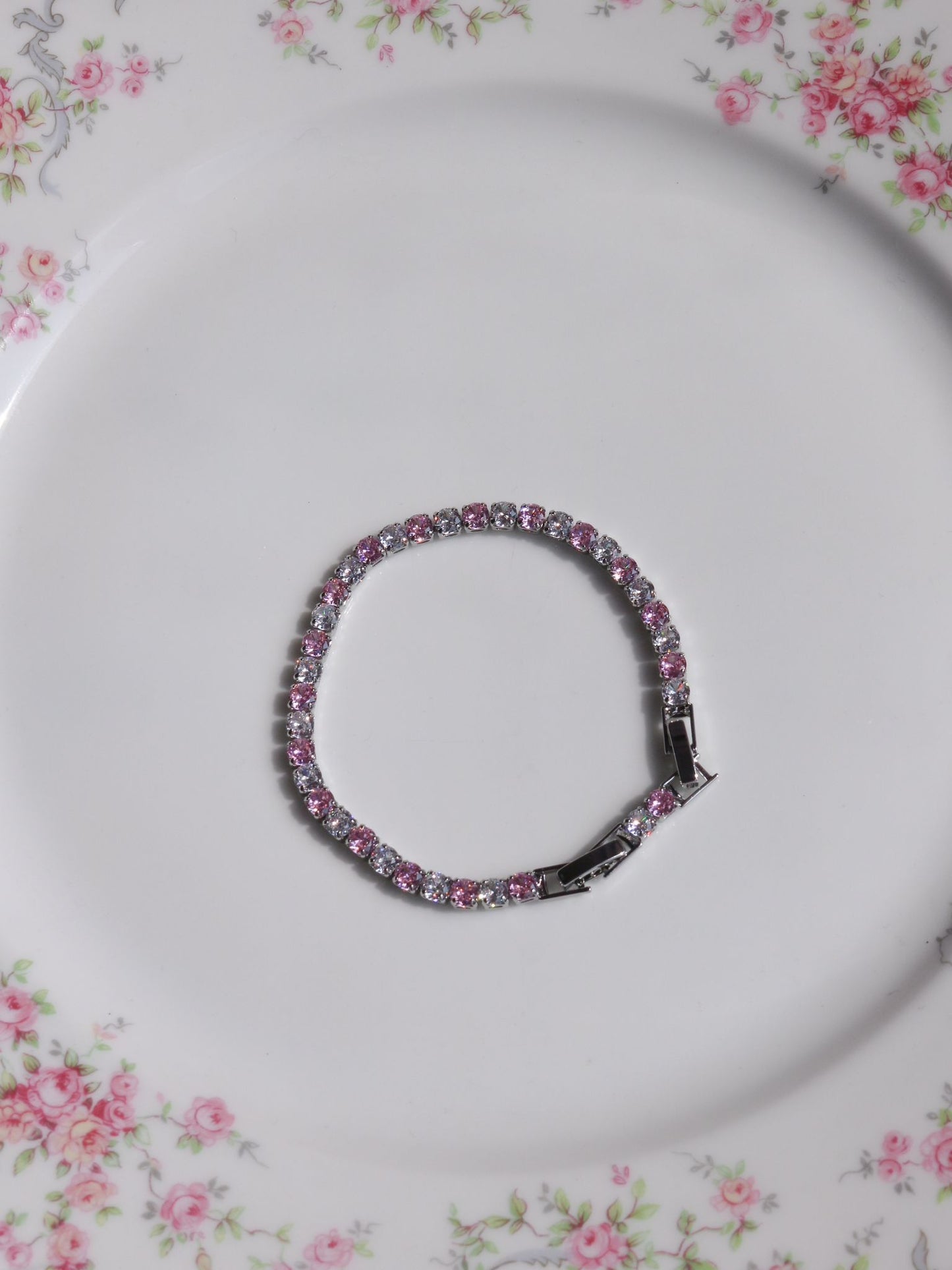 Pink and White Waterway Bracelet