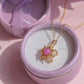 Rapunzel Sundrop Flower Spinning Necklace