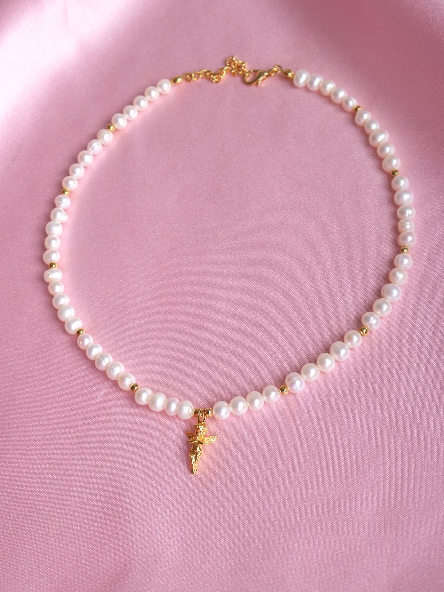 Angel Touch With Pearls Necklace