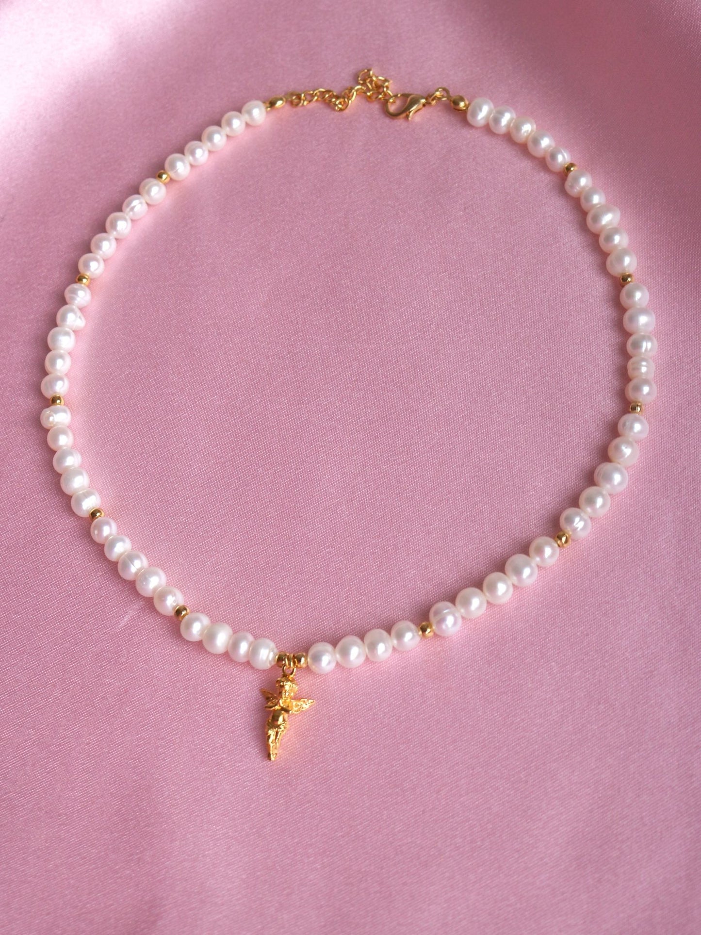 Angel Touch With Pearls Necklace