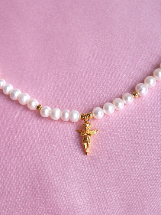 Angel Touch With Pearls Necklace