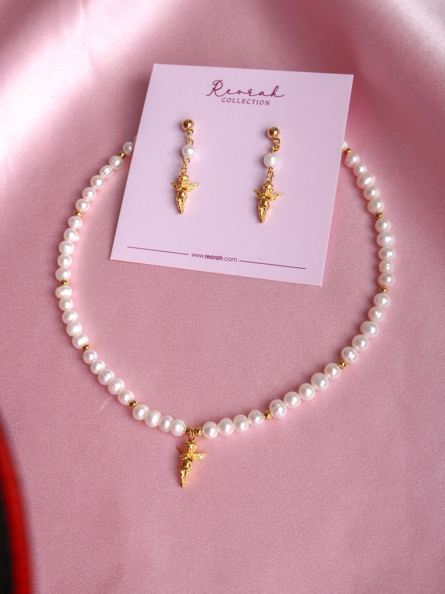 Angel Touch With Pearls Necklace