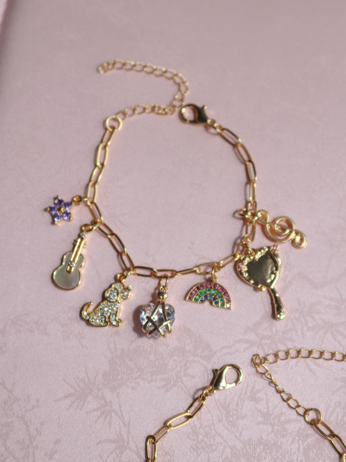 Diamond Castle Charm Friendship Bracelet