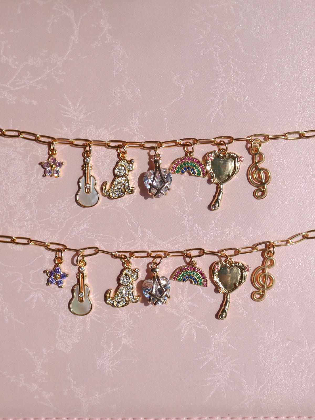 Diamond Castle Charm Friendship Bracelet