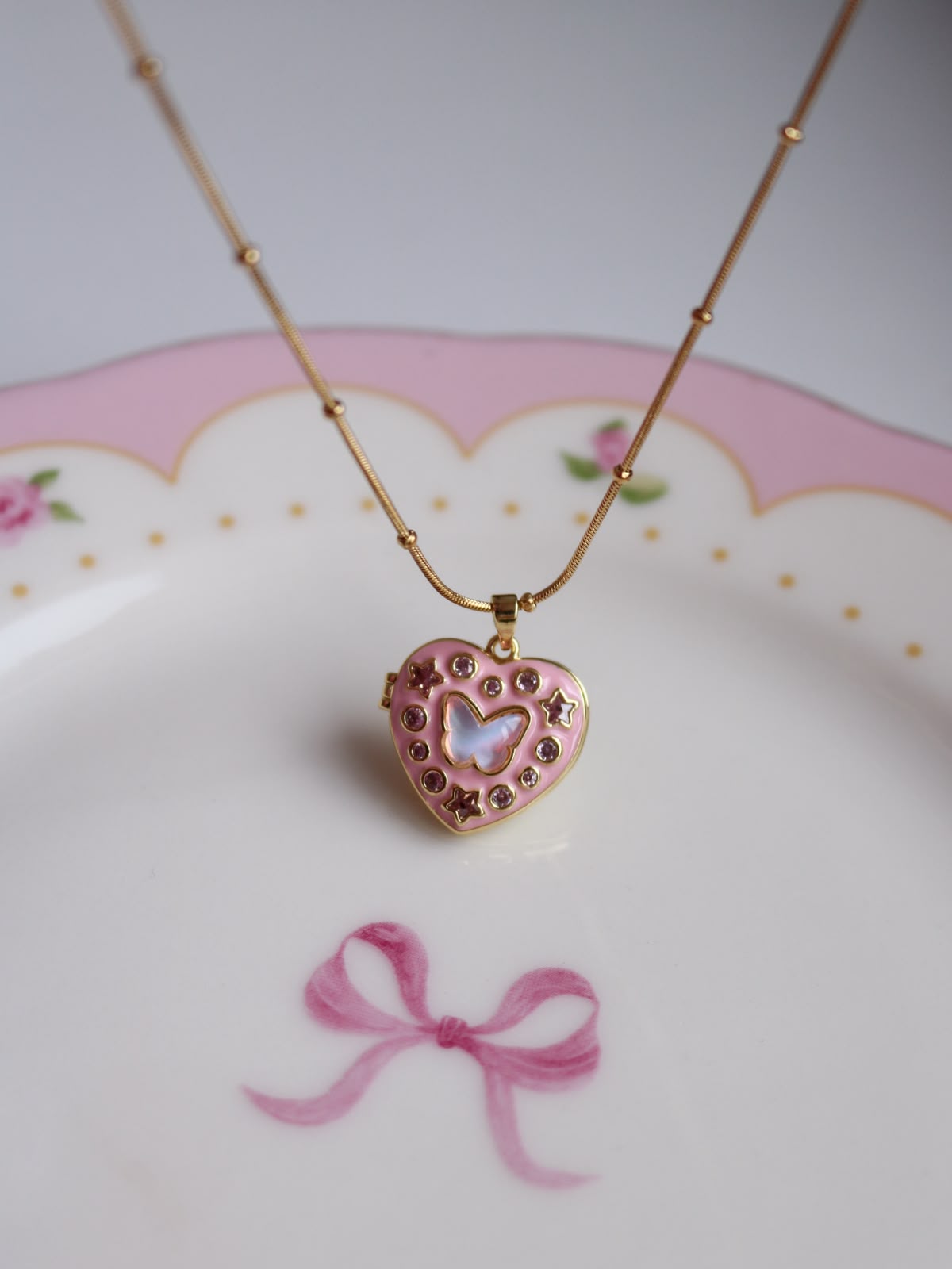 Butterfly Locket Necklace